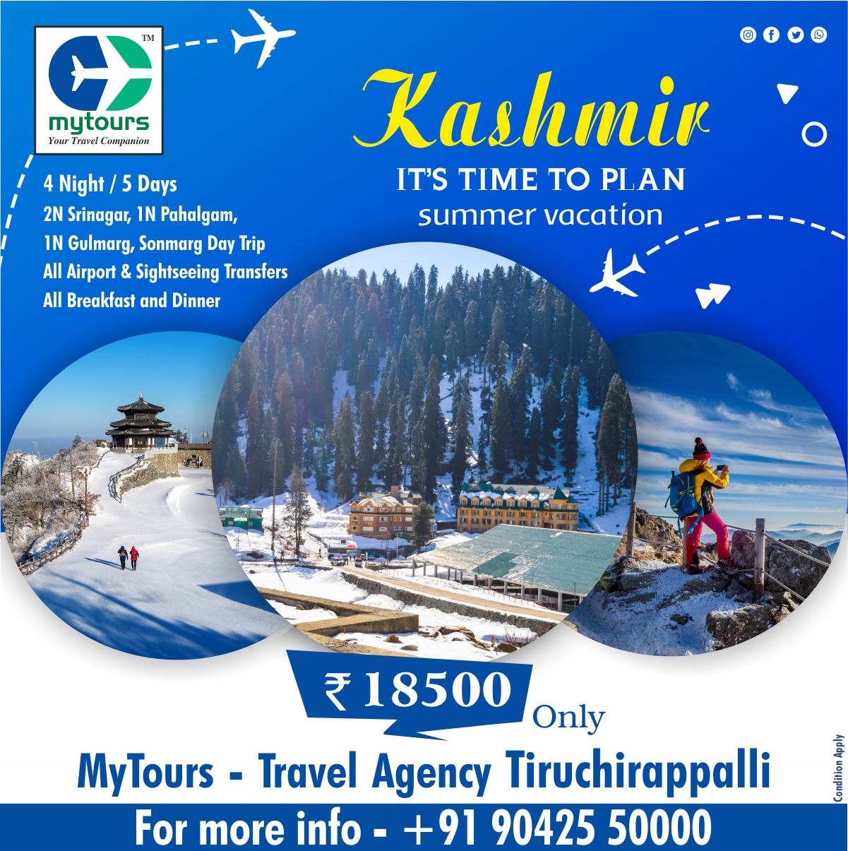 Kashmir - Travel Agency Tiruchirapalli